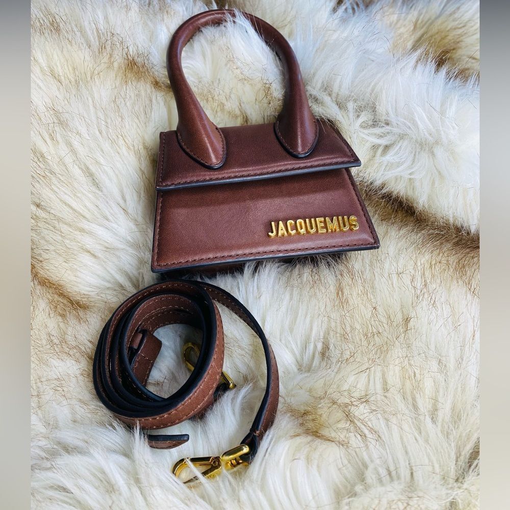 Jacquemus Le Chiquito MINI Bag in Dark Brown Leather. Authentic. Meet “Coco”